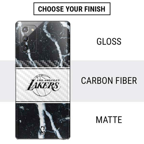 NBA Los Angeles Lakers Marble Galaxy Note20 5G Skin
